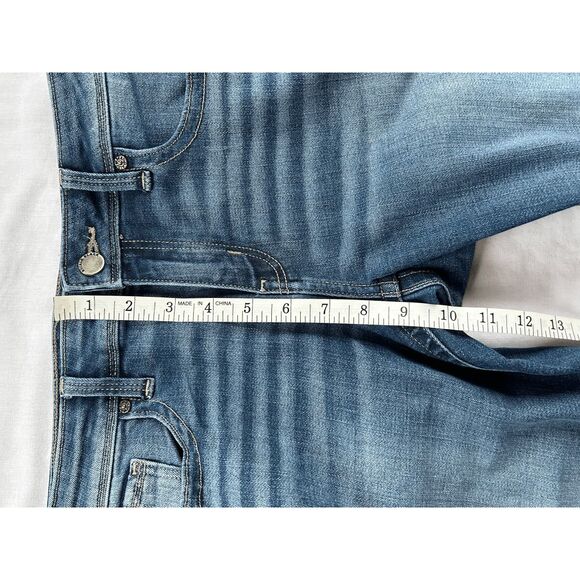 Buckle Black No. 53 Bootcut Jeans Size 28x36 Tall, Medium Wash Wisker Fading - Picture 9 of 10